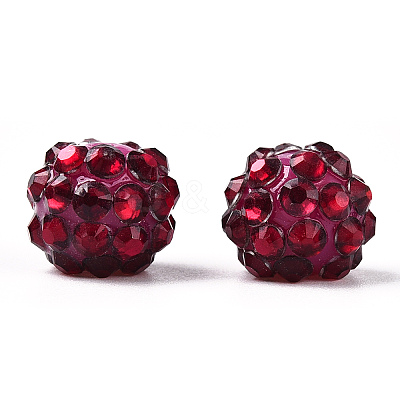 AB-Color Resin Rhinestone Beads RESI-S315-10x12-M-1