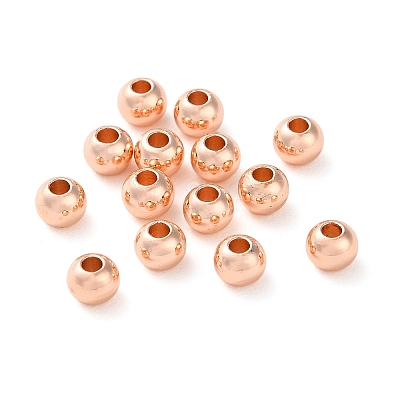 Rack Plating Brass Spacer Beads KKB-I709-03D-RG-1