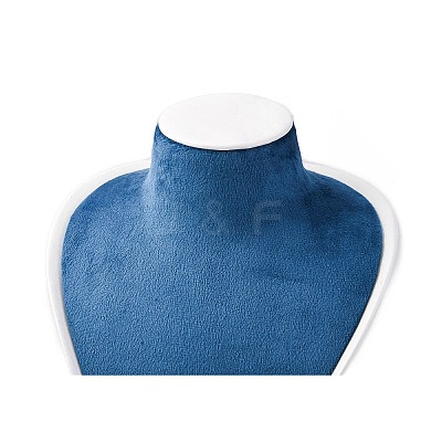 Bust Shaped PU Leather Jewelry Display Stands for Necklaces AJEW-A068-03B-1
