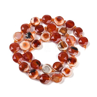 Natural Red Agatae Beads Strands G-C116-A50-01-1