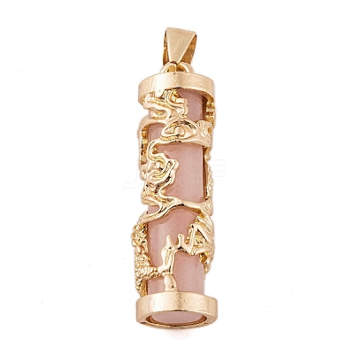 Synthetic Luminous Stone Column Pendants FIND-C058-01G-01-1