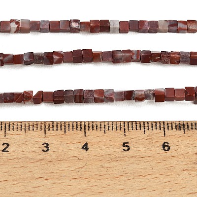 Natural Red Rainbow Jasper Beads Strands GG-CBA2498-A06-01-1