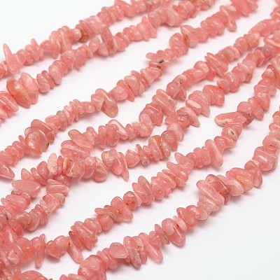 Chips Natural Rhodochrosite Beads Strands G-N0164-22-1