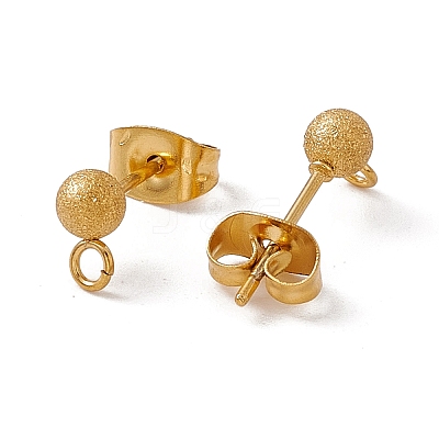 304 Stainless Steel Stud Earring Findings STAS-E179-05C-G-1