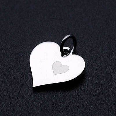 Non-Tarnish Valentine's Day 201 Stainless Steel Charms STAS-T049-T678-1-1