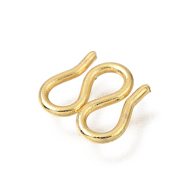 Brass M-Hook Clasps KK-CBA0DF0-14D-G-1