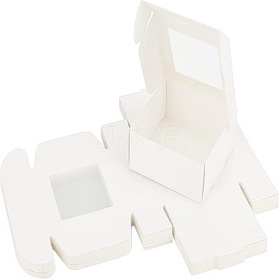 Kraft Paper Cardboard Jewelry Boxes CON-FH0001-31A-1