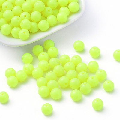 Fluorescent Acrylic Beads MACR-R517-8mm-01-1