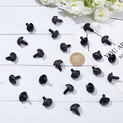 30Pcs Plastic Craft Dog Noses DOLL-GO0001-01B-1