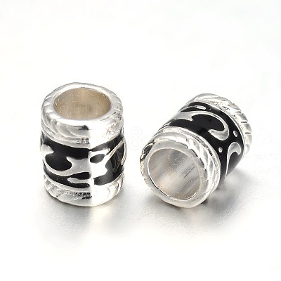 Enamel Alloy European Beads EA8640-2S-1