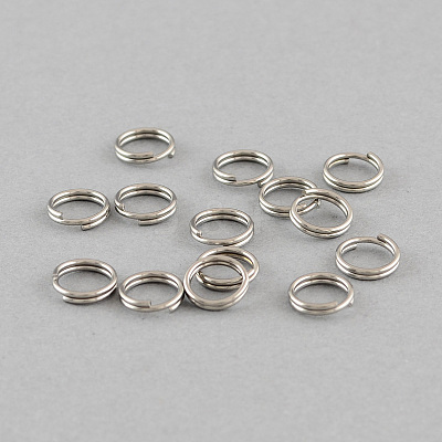 Tarnish Resistant 304 Stainless Steel Split Rings STAS-Q186-01-5mm-1