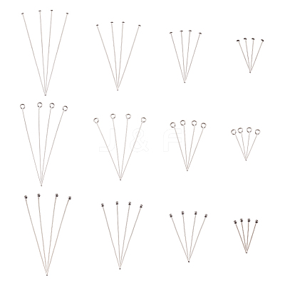 304 Stainless Steel Ball Head Pins & Eye Pins & Head Pins STAS-TA0004-23P-1