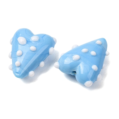 Handmade Lampwork Enamel Beads LAMP-Z025-01G-1