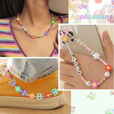 200Pcs 2 Styles Handmade Polymer Clay Beads CLAY-CJ0002-04-1