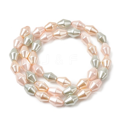 Electroplate Opaque Glass Imitation Pearl Bead Strands EGLA-H113-05D-1
