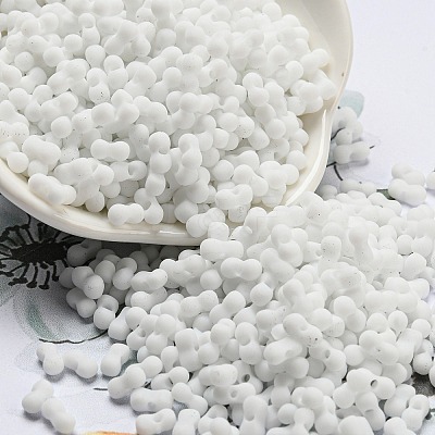 Macaron Color Opaque Frosted Glass Seed Beads SEED-K009-12B-17-1