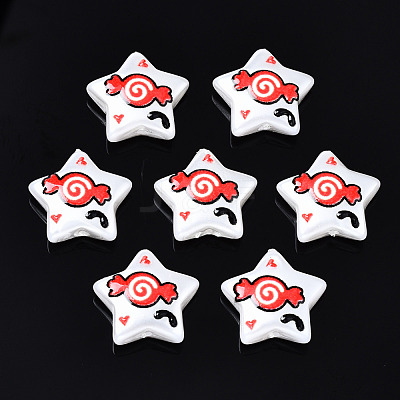 3D Printed ABS Plastic Imitation Pearl Beads KY-S168-010B-1