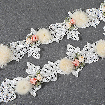 1 Yard Polyester Lace Trims SENE-CY0001-01-1