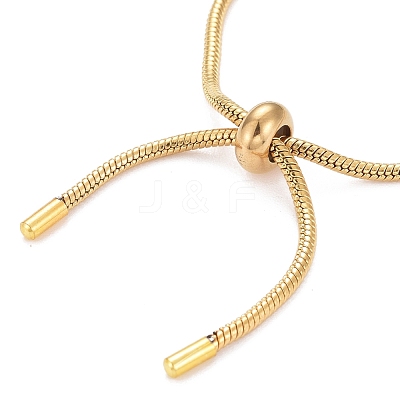 Adjustable Ion Plating(IP) 304 Stainless Steel Slider Bracelet/Bolo Bracelets Making BJEW-F412-04G-1