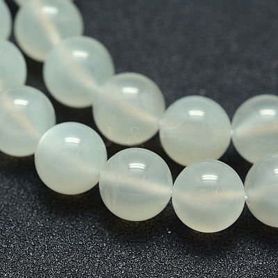 Natural White Moonstone Beads Strands G-P342-02A-6mm-A-1
