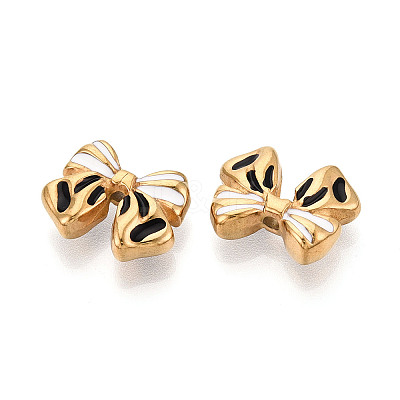 Ion Plating(IP) 304 Stainless Steel Enamel Beads STAS-N114-23L-G-1