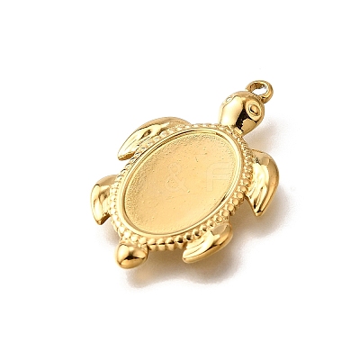 304 Stainless Steel Pendant Cabochon Settings X-STAS-C122-16A-G-1