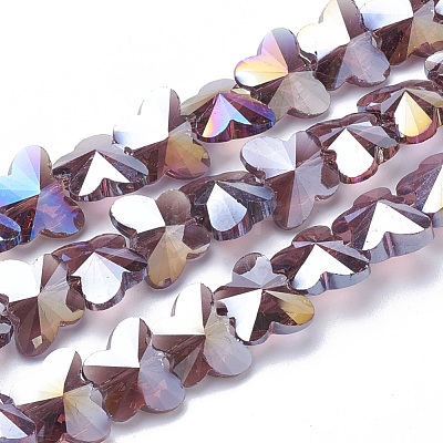 Electroplate Glass Beads EGLA-Q091-14mm-B04-1