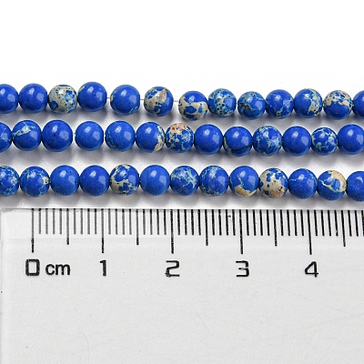 Synthetic Imperial Jasper Dyed Beads Strands G-D077-A01-02A-1