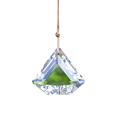 Pentagon Faceted K9 Glass Suncatchers PW-WGF4A09-01-1