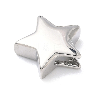 Star Brass Slide Charms X-KK-P349-18A-P-1