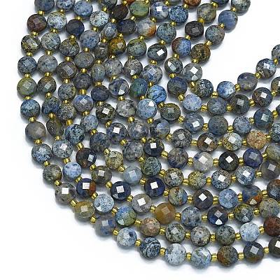 Natural Dumortierite Beads Strands G-K389-B50-01-1