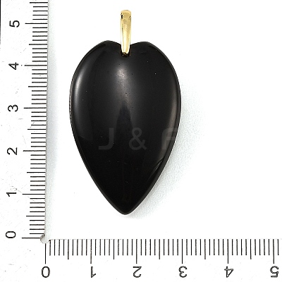 Natural Obsidian Pendants G-G470-03G-01-1