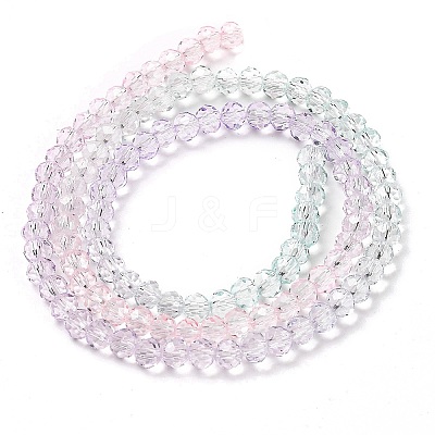 Transparent Painted Glass Beads Strands DGLA-A034-T3mm-A23-1