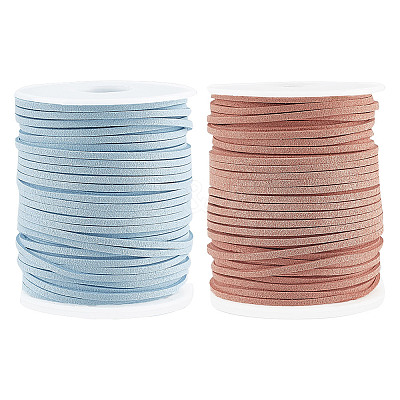 2 Rolls 2 Colors Flat Faux Suede Cord OCOR-DC0001-05-1