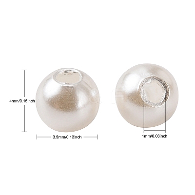 Imitation Pearl Acrylic Beads PL608-1-1