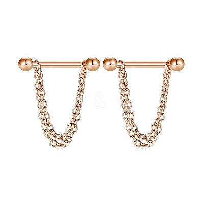 304 Stainless Steel Nipple Rings WG03B2E-11-1