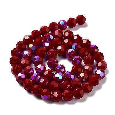 Opaque Glass Beads Strands EGLA-A035-P10mm-L02-1