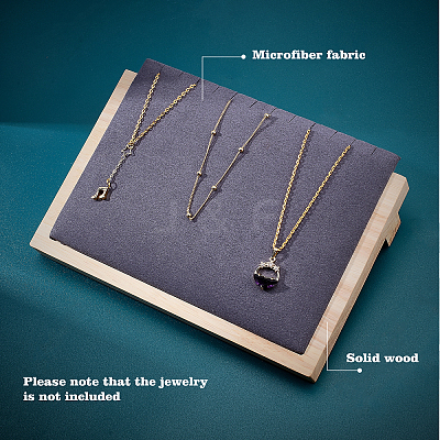Wood Jewelry Displays Stands ODIS-WH0006-43-1