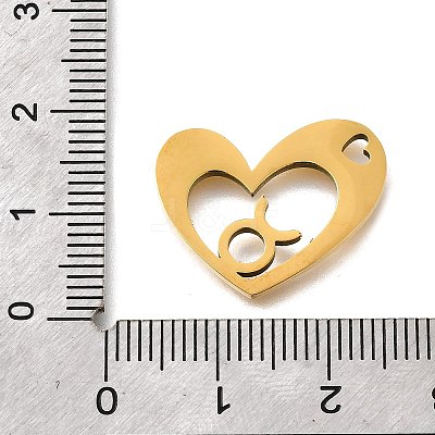 201 Stainless Steel Pendants STAS-A116-01G-02-1