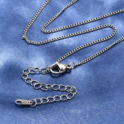 Tarnish Resistant 304 Stainless Steel Necklaces NJEW-E080-11P-1
