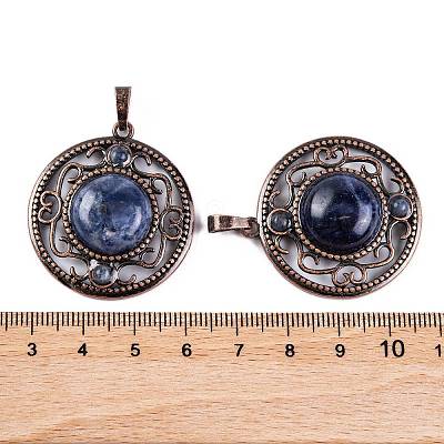 Natural Sodalite Pendants G-Q158-03-10-1