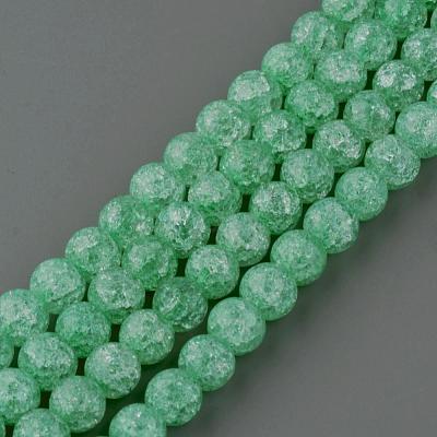 Synthetic Crackle Quartz Beads Strands GLAA-S134-6mm-11-1