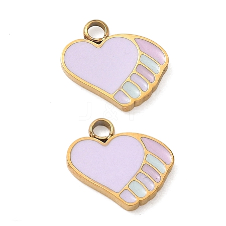 304 Stainless Steel Enamel Pendants SA-CBA7876-20G-1