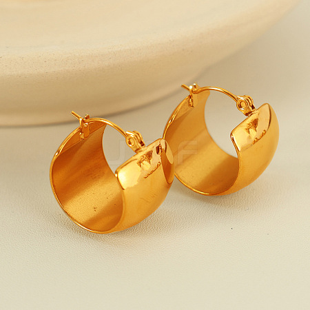 304 Stainless Steel Hoop Earrings EJEW-D282-03G-01-1