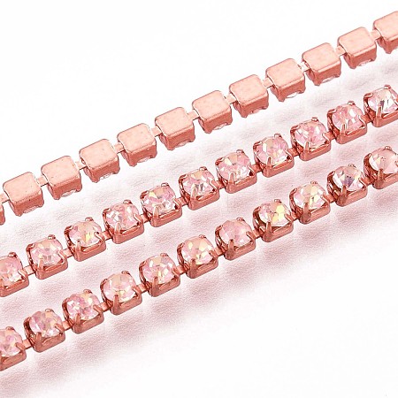 Iron Rhinestone Cup Chains CH-T006-05B-08-1