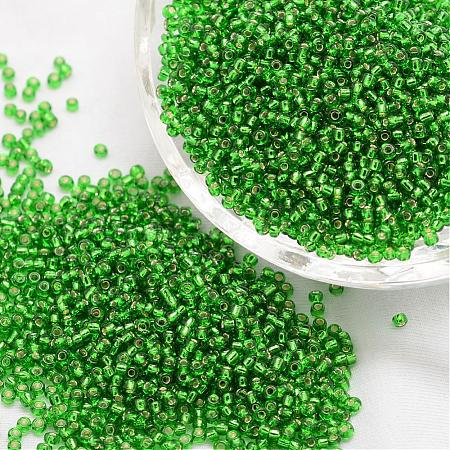 6/0 Transparent Glass Round Seed Beads SEED-J010-F6-27B-1