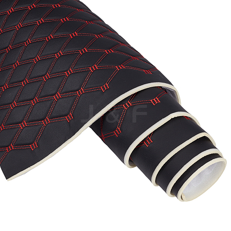 PVC Leather with Foam Fabric DIY-WH0671-392C-1