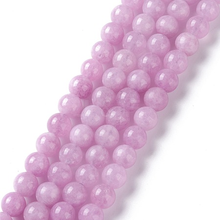 Natural White Jade Imitation Kunzite Beads Strands G-I299-F03-6mm-1