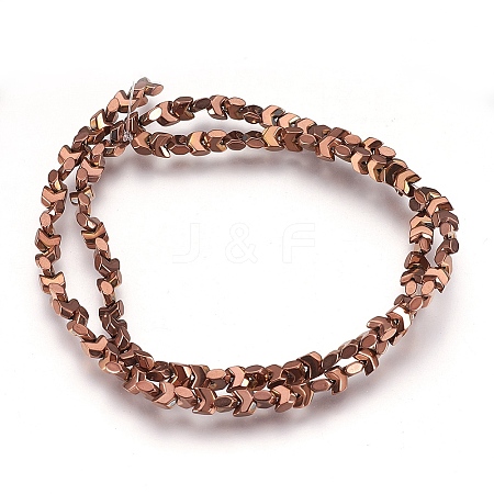 Electroplate Non-magnetic Synthetic Hematite Bead Strands G-I208-20-E-1