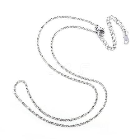 304 Stainless Steel Necklaces NJEW-E080-11P-1